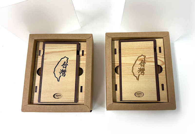 台灣檜木紋名片盒 台灣檜木紋名片盒