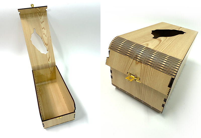 檜木紋面紙盒 檜木紋面紙盒