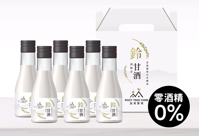 台灣在地美食系列 鈴甘酒(6瓶入) 零酒精 