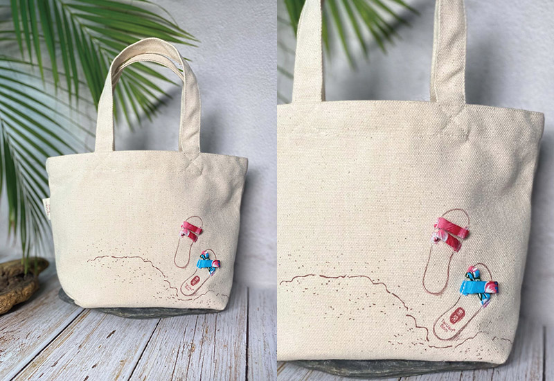 無染 環保手提袋-夏日海灘風情