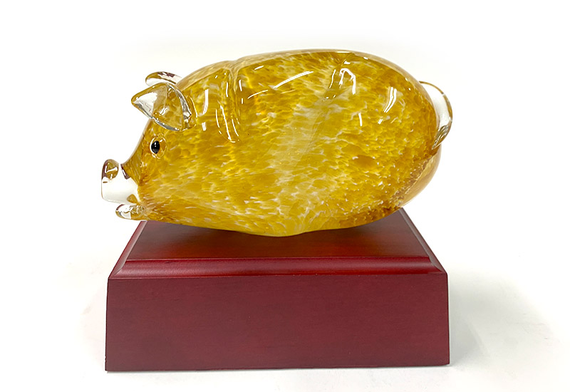 福氣神豬S(白.金茶) 