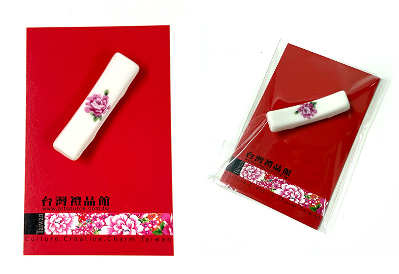 台灣花布 陶瓷筷架1入組 台灣花布 陶瓷筷架1入組
