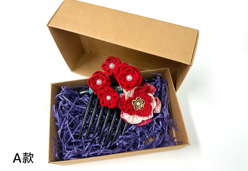 細工纏花雙層繁花髮梳 細工纏花雙層繁花髮梳