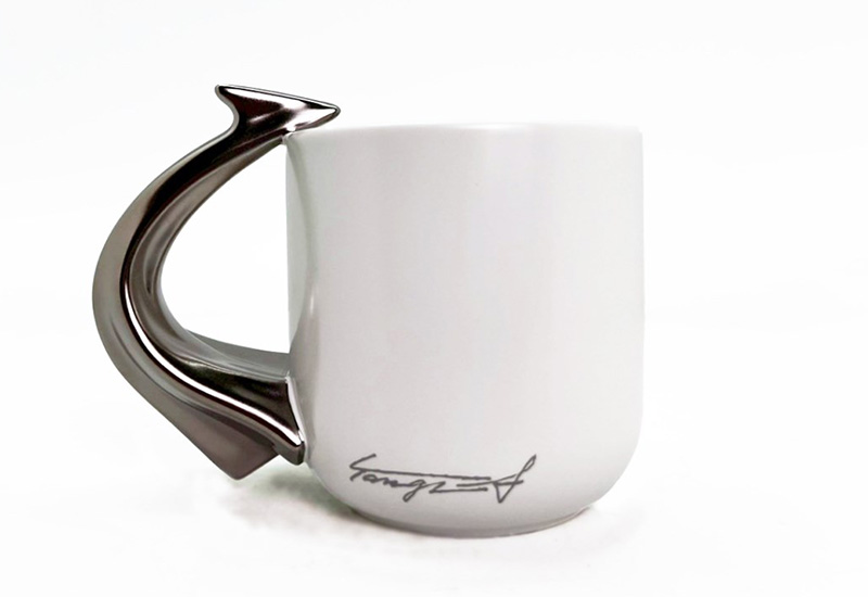 鳳凰來儀造型馬克杯(銀)