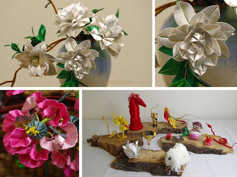  台灣纏花工藝 台灣特色商品 Blessing flower Taiwanese Traditional Wedding culture