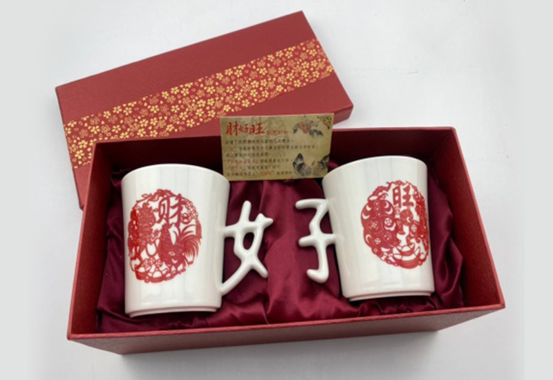 藝林 財好旺 好字創意對杯 台灣MIT認證 情人對杯婚禮祝福 杯壺茶具 teacup