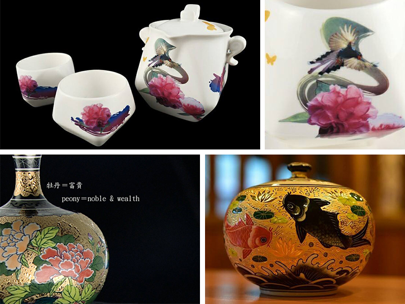 台灣陶瓷工藝 陶瓷工藝美術  台灣陶工藝 台灣青花瓷 Taiwan porcelain carving  青花蝴蝶天球 蝴蝶天球花瓶 青花蝴蝶天球花器