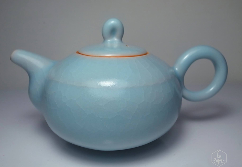 林妙芳 天青-正把壺(單品) 杯壺茶具 鶯歌燒 teapot