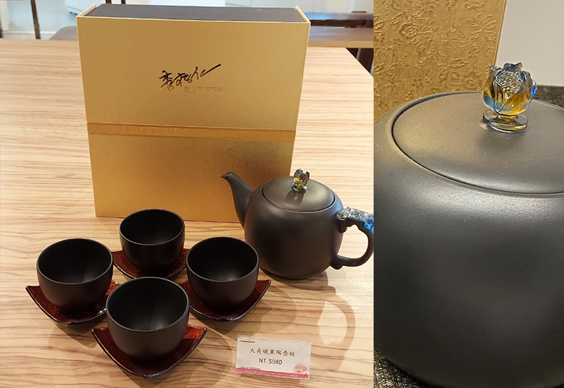 存仁堂 大夾碳黑陶壺組 台灣MIT認證 杯壺茶具 餐具食器 teapot sets