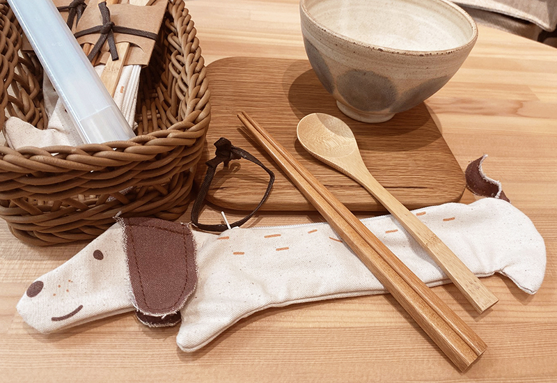 無染 臘腸狗環保筷袋 筷子套 餐具食器 愛地球環保設計 Chopsticks bag