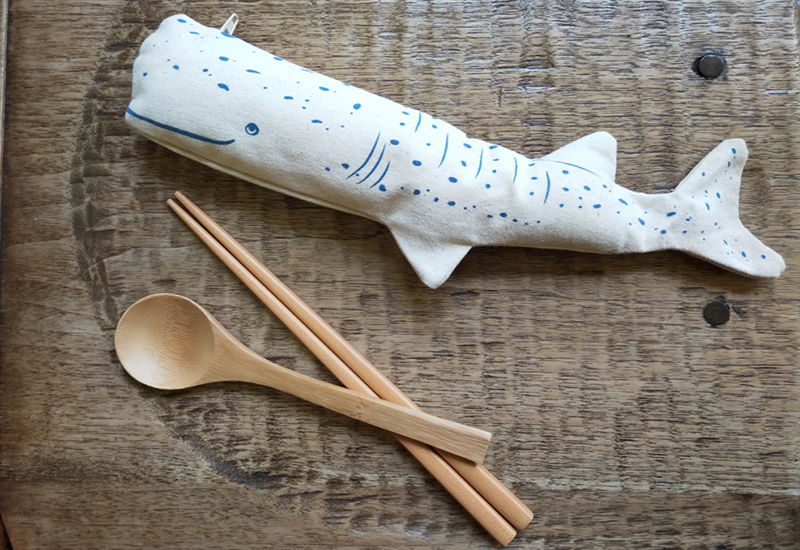 無染 遨遊鯨環保筷袋 筷子套 餐具食器 愛地球環保設計 Chopsticks bag