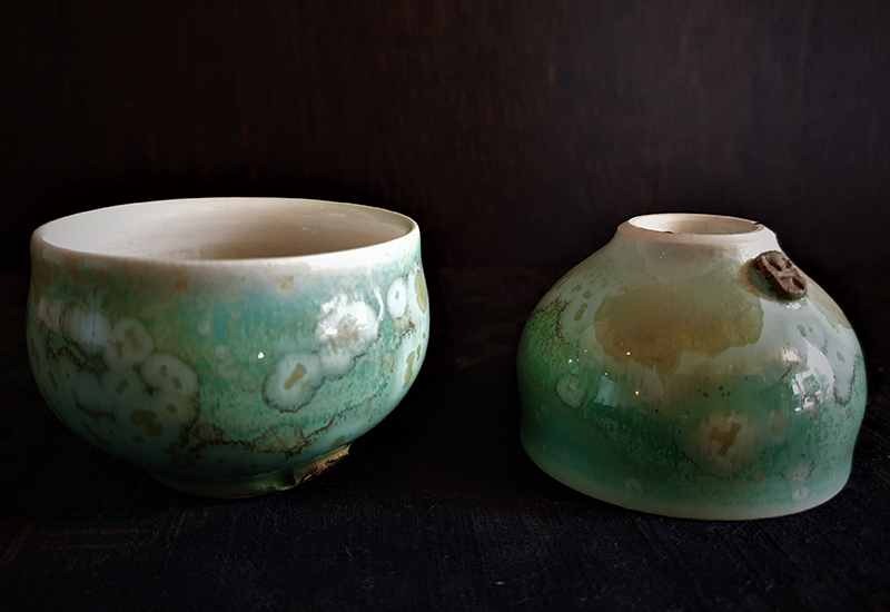 林妙芳 結晶釉雙人茶器組-對杯組(2入) 杯壺茶具 鶯歌燒 Crystal glaze