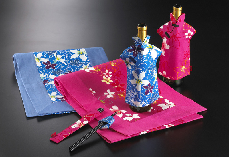 桐花戀系列 台灣花布 Cotton Floral Print Tung Blossom Pattern 束口袋 地方特色商品 五月雪