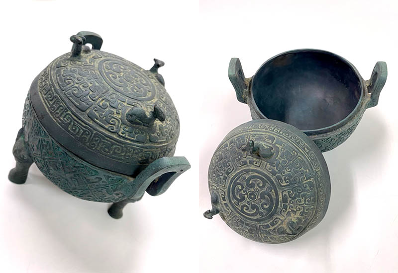 雲紋三鹿鼎青銅器(仿) 台灣禮品館台灣嚴選好物商城公司企業團購台灣MIT