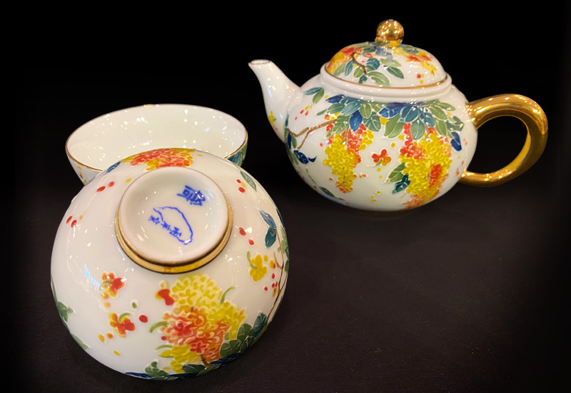 黃金滿屋茶壺組(1壺2杯) 台灣MIT認證台灣禮品館台灣嚴選好物商城公司