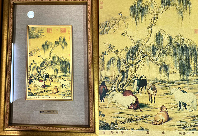 品金品富貴－八駿圖黃金複製畫台灣禮品館台灣嚴選好物商城公司