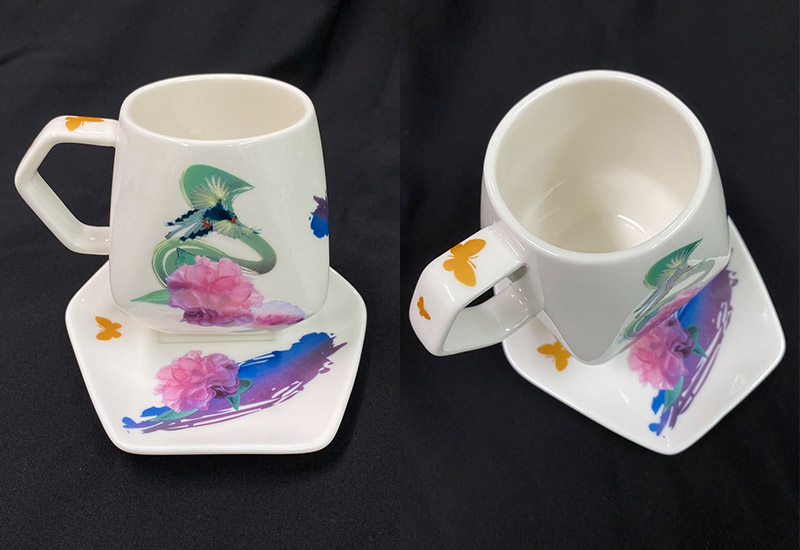 3D藍鵲天燈咖啡杯盤組台灣MIT認證鶯歌燒台灣禮品館台灣嚴選好物商城