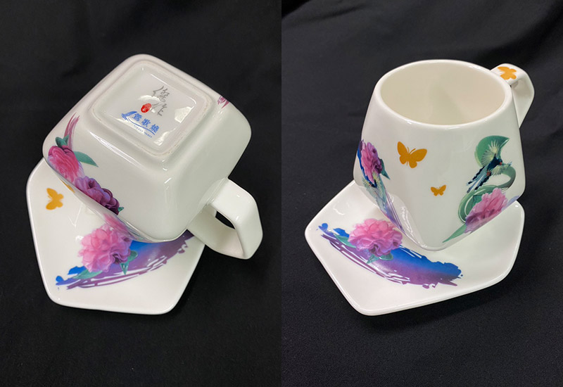 3D藍鵲天燈咖啡杯盤組台灣MIT認證鶯歌燒台灣禮品館台灣嚴選好物商城
