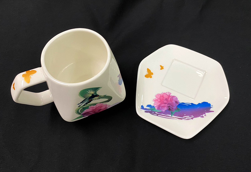 3D藍鵲天燈咖啡杯盤組台灣MIT認證鶯歌燒台灣禮品館台灣嚴選好物商城