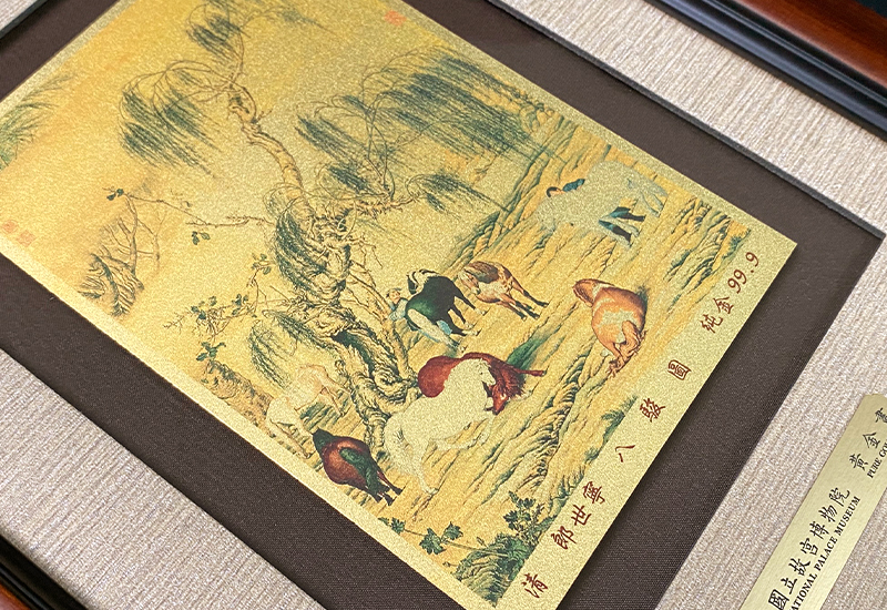 品金品五福- 八駿圖黃金複製畫台灣禮品館台灣嚴選好物商城公司企業團購