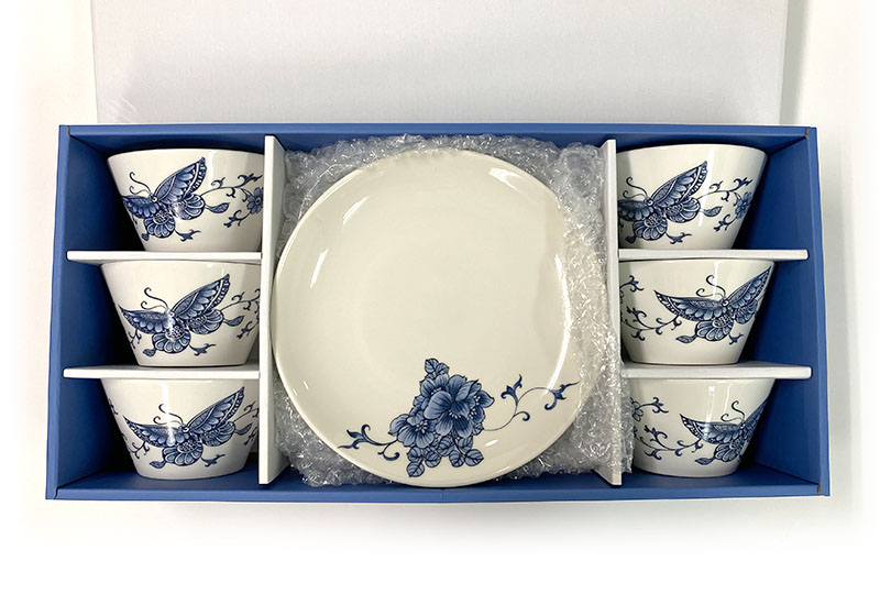 瓷器 雙碗 陸升瓷器KNIT系列瓷碗19公分4件組#135583｜Costco好市多必買推薦