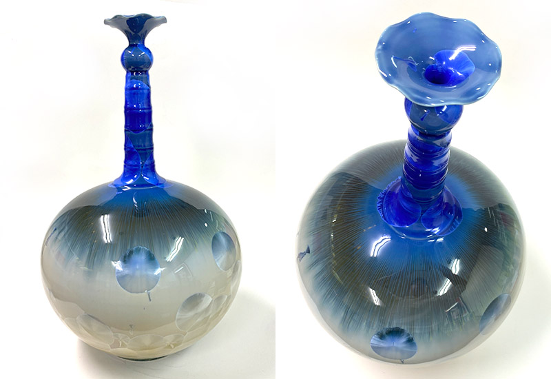 彭文雄絕版結晶釉荷口梅瓶台灣禮品館台灣嚴選好物商城公司企業團購台灣