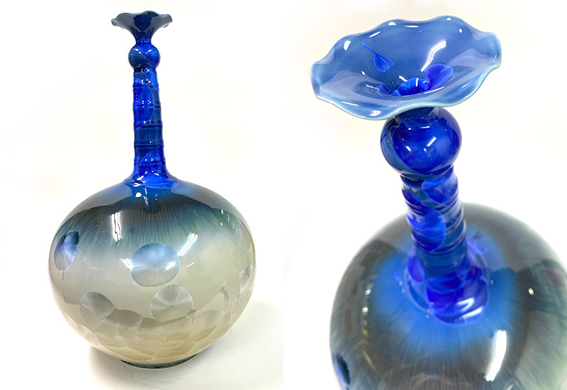 彭文雄絕版結晶釉荷口梅瓶台灣禮品館台灣嚴選好物商城公司企業團購台灣