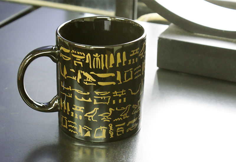古埃及文明 埃及文馬克杯(黑) 杯壺茶具 法老王圖坦卡門 