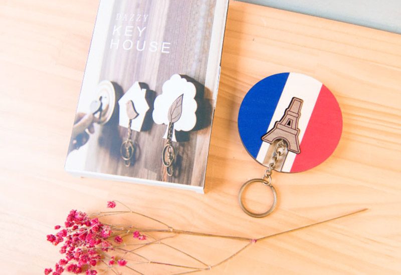 Key house艾菲爾 鎖圈鑰匙圈