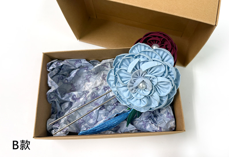 細工纏花雙層繁花髮梳 細工纏花雙層繁花髮梳