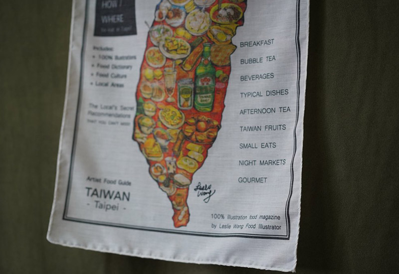 台灣美食地圖掛布 台灣美食地圖掛布
