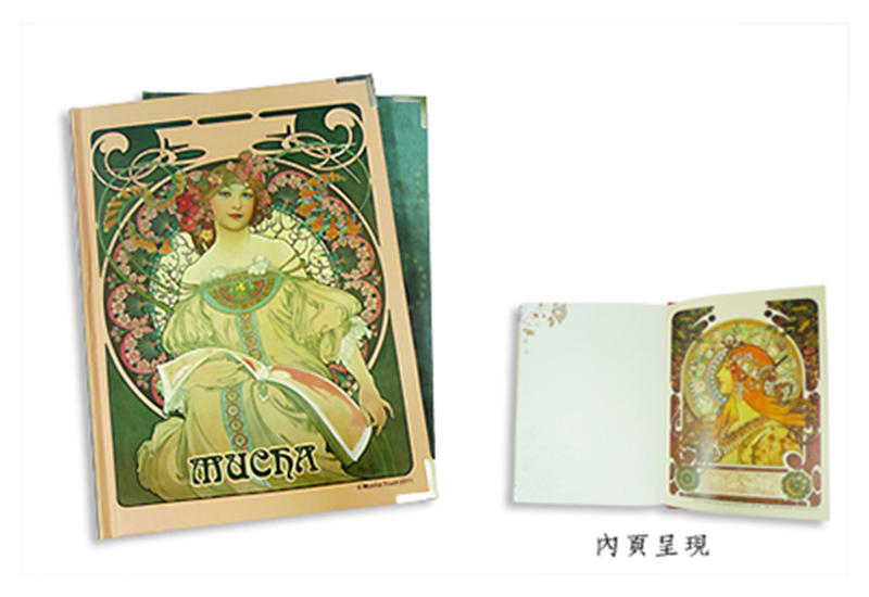 Mucha 慕夏系列 精裝筆記本-綺思