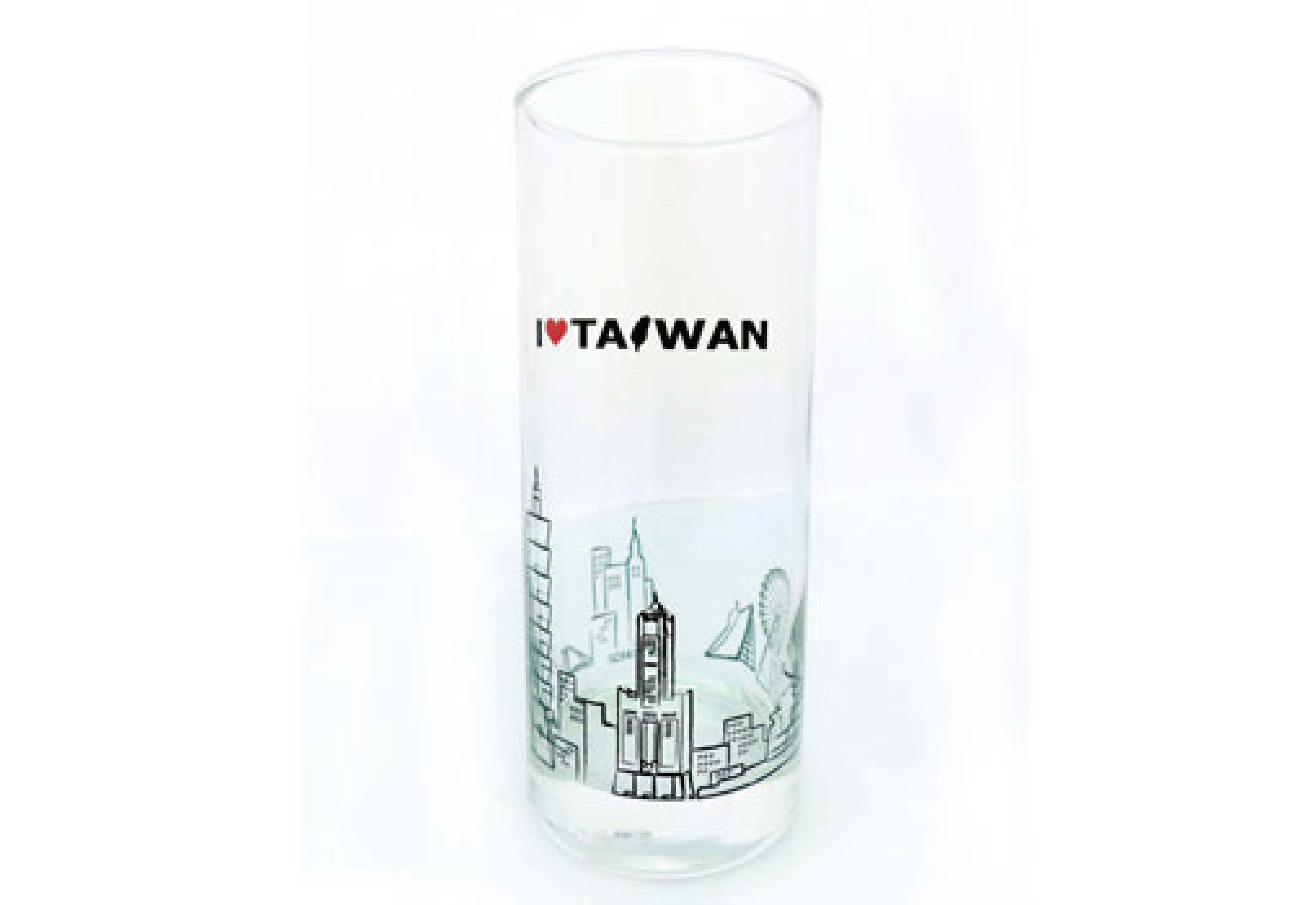 印象台灣 玻璃水杯
