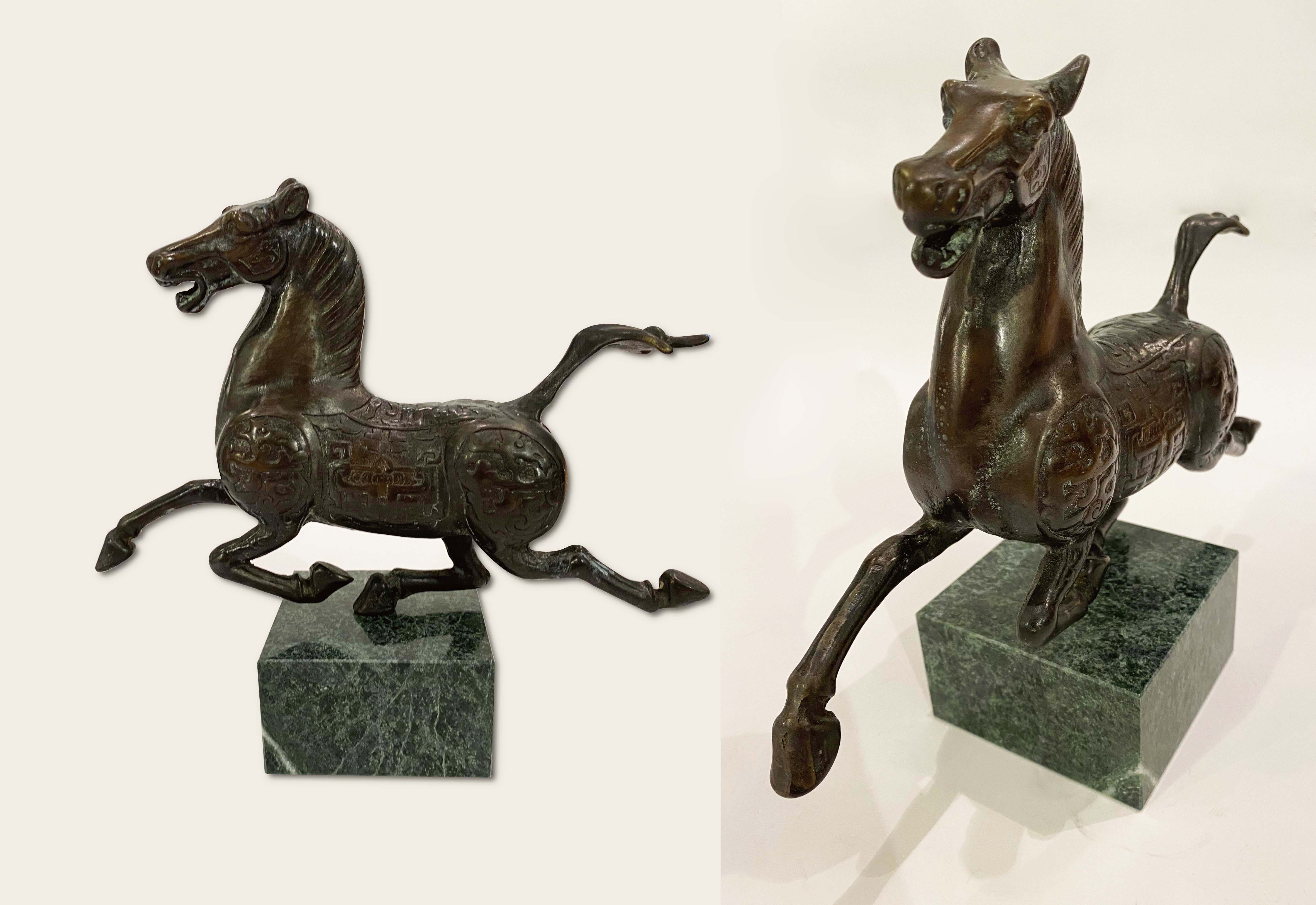 禾櫸 古典奔馬青銅雕塑
