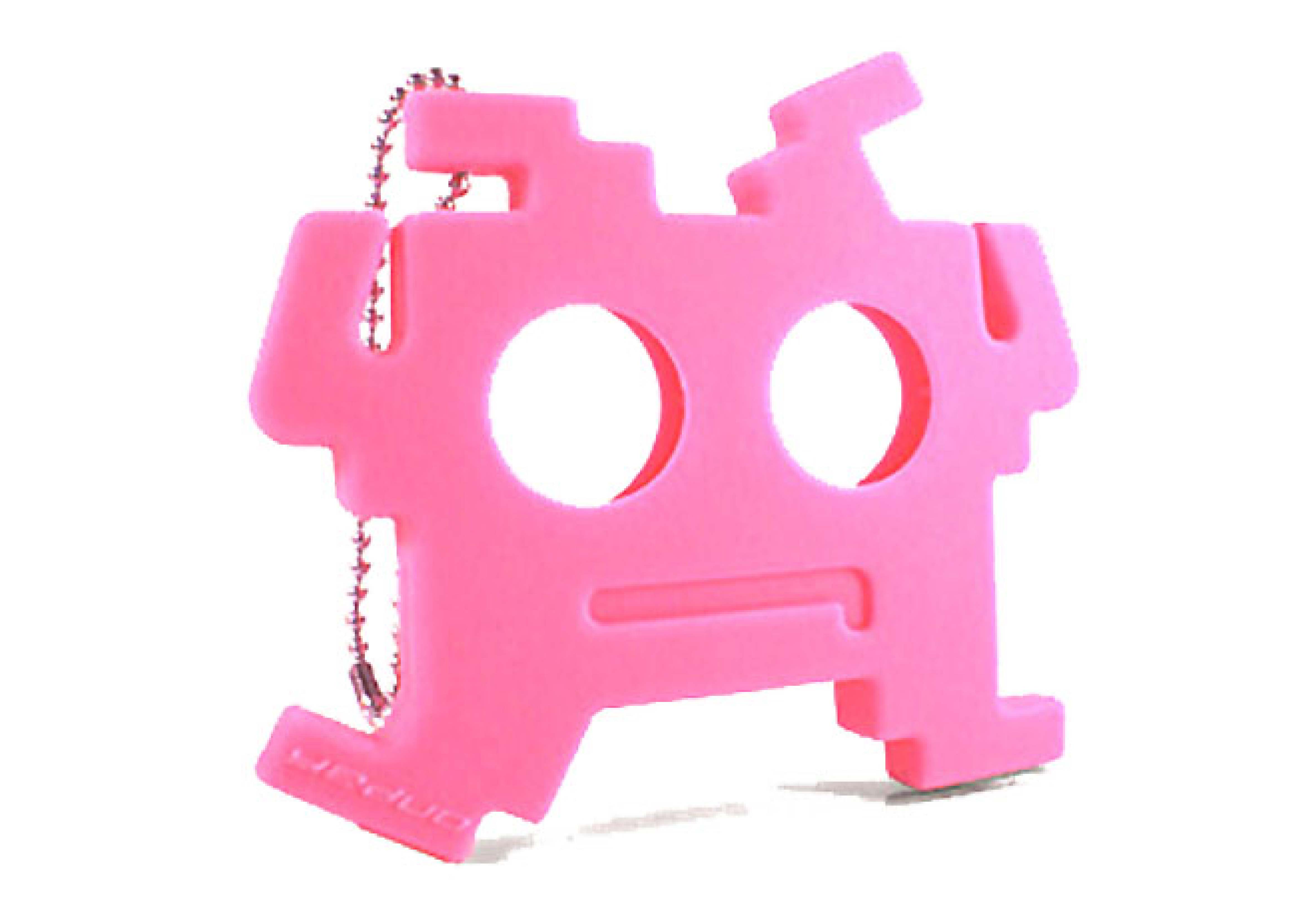 Yeduo 綁架外星人耳機捲線器-粉紅色(耳塞式)