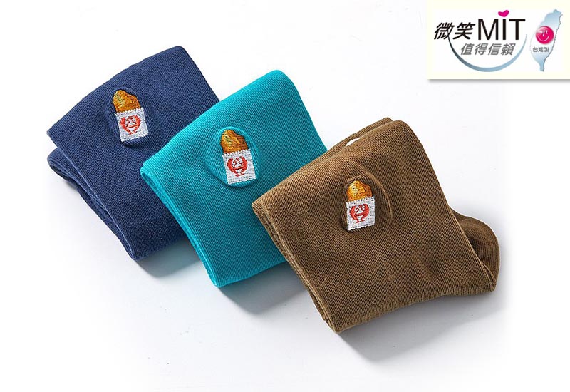 台灣美食襪-香雞排(3色) 刺繡款 微笑台灣MIT認證