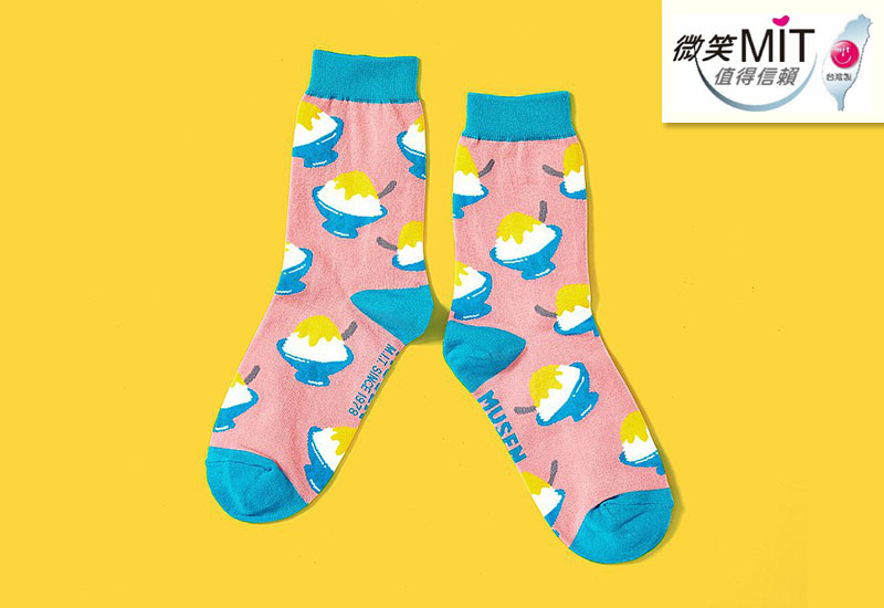 台灣美食針織襪-剉冰(2.1版) 微笑台灣MIT認證