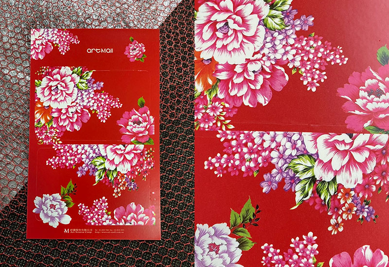 台灣花布 悠遊卡貼紙