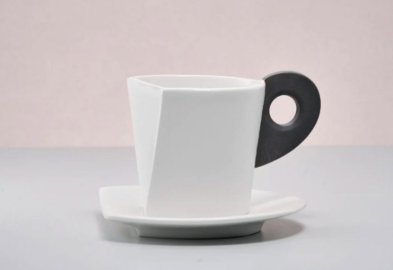 雙鴻 逗點 Comma-咖啡杯組(白瓷)