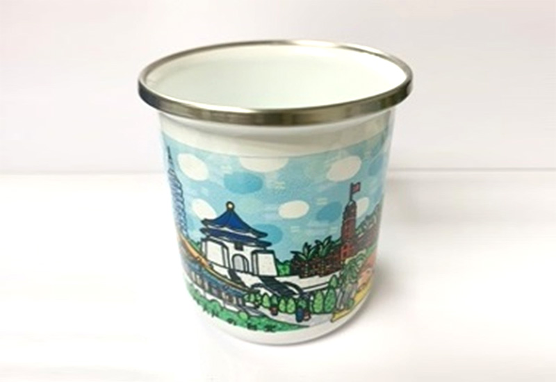 瑞瑪仕 復古搪瓷馬克杯-台北風景