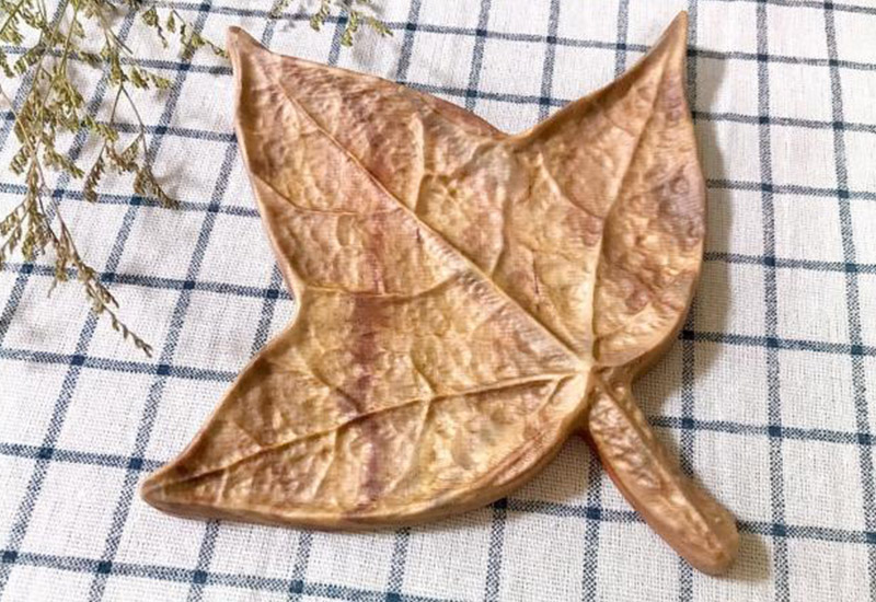 木城工坊 楓葉造型茶點盤-楓香