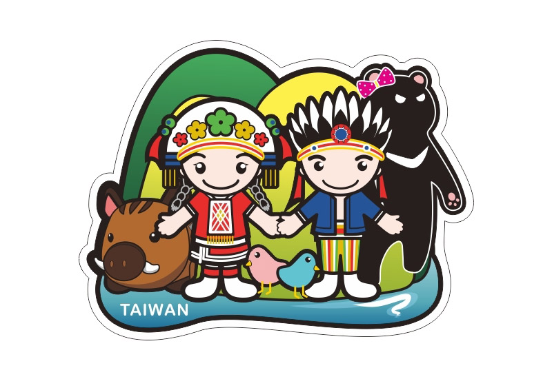 米錄 造型明信片 - 台灣原住民