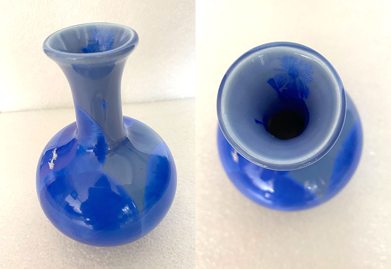 禾櫸 瓷-藍色水瓶