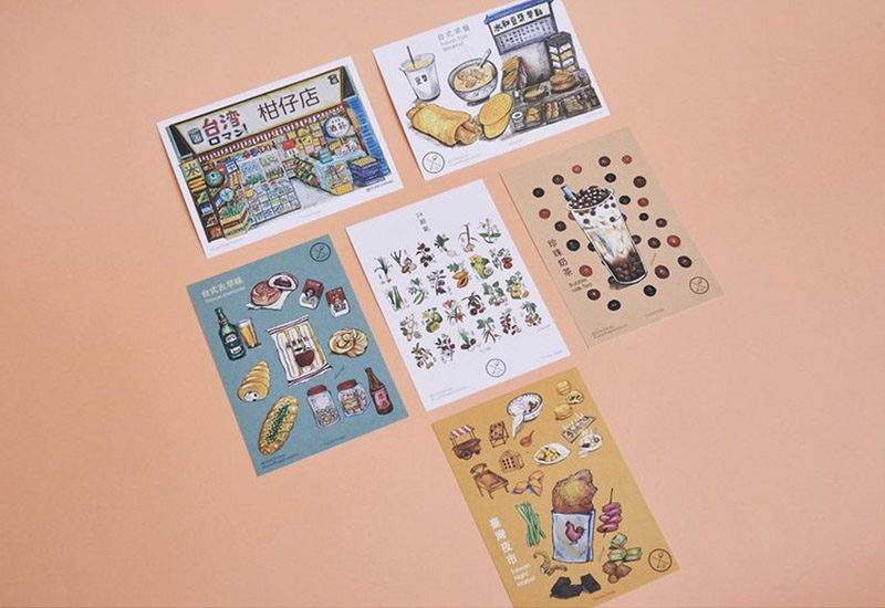 古早味明信片6入組 古早味明信片6入組