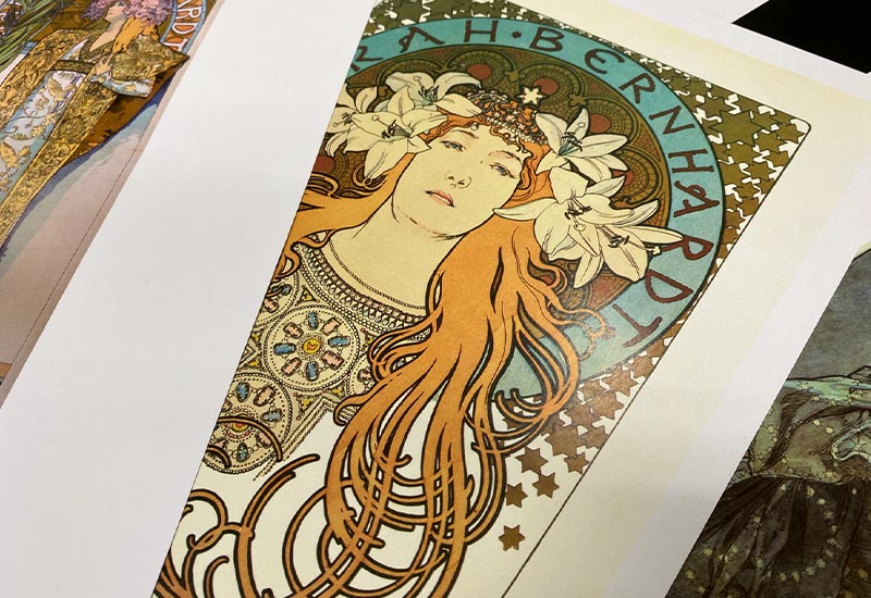 Mucha 慕夏系列 A4海報-遠方的公主 慕夏大海報 Sarah Bernhardt as La Princesse Lointaine: poster for La Plume magazine