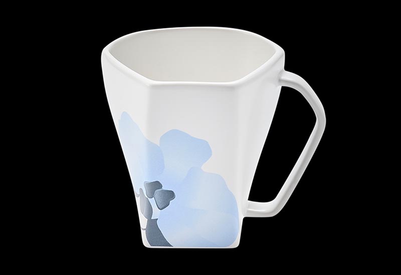 傑作陶 L96-蘭花天燈杯 鶯歌燒  杯子 馬克杯 茶杯 mug cup