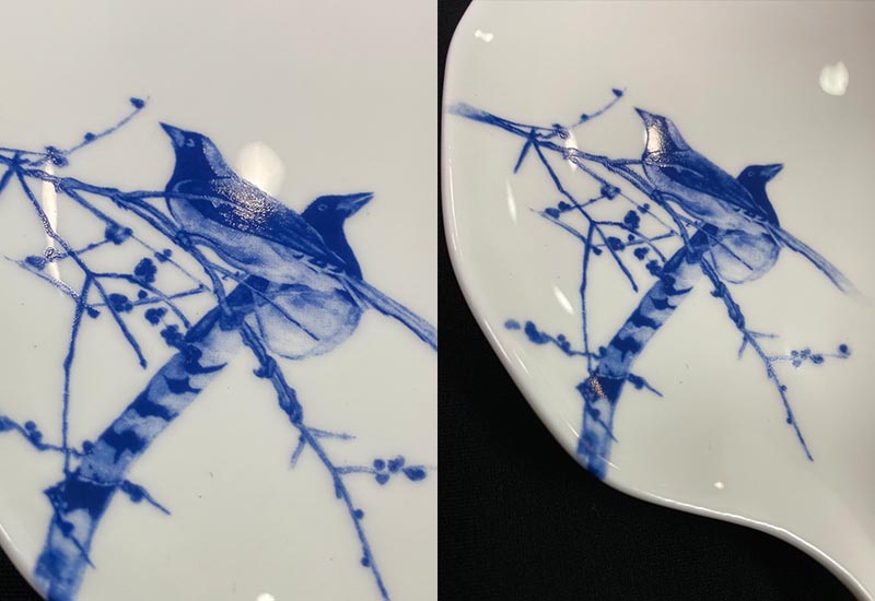 藍鵲台灣瓷盤