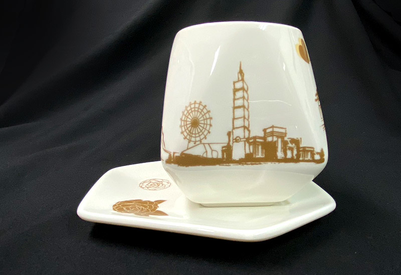 傑作陶 風華台灣天燈咖啡杯盤組 coffee cups