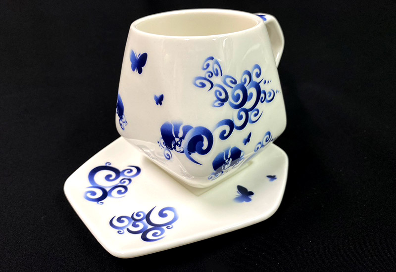 傑作陶 青龍天燈咖啡杯盤組 coffee cups