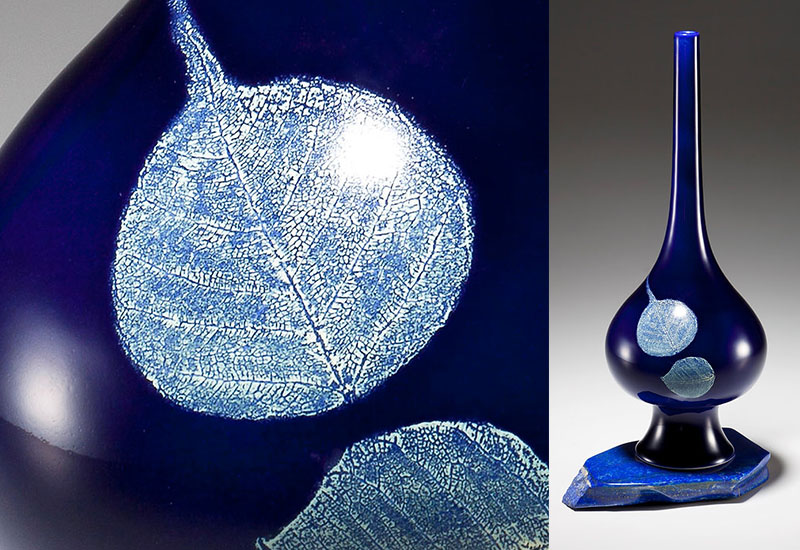 林映汝 木葉藍晶 禪風一輪系列 陶喜 花瓶 花器 藝術品